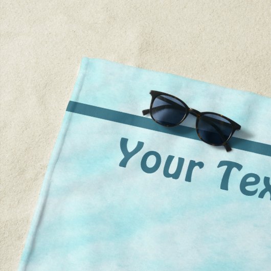 Langlaufski im Schnee Strandtuch (Beispiel)