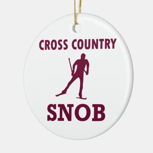 Langlaufski Keramikornament (Links)