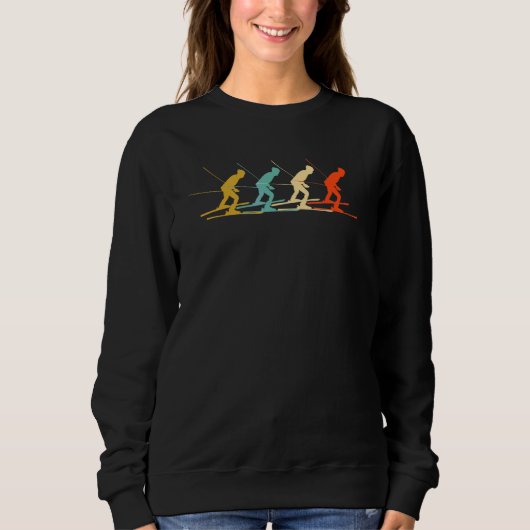 Langlaufski Sweatshirt (Vorderseite)