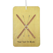 Langlaufskier und Polen Autolufterfrischer (Vorderseite)