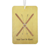 Langlaufskier und Polen Autolufterfrischer (Rückseite)