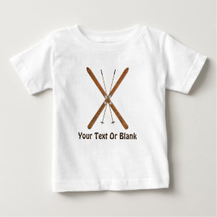 Langlaufskier und Polen Baby T-shirt