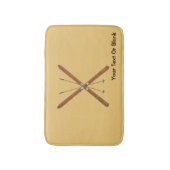 Langlaufskier und Polen Badematte (Vorderseite Vertikal)