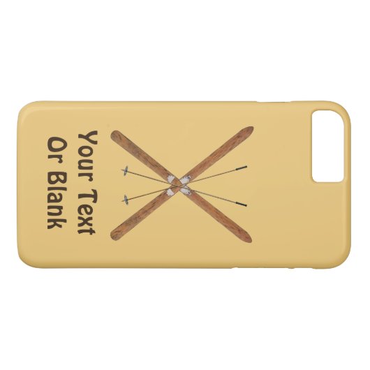 Langlaufskier und Polen Case-Mate iPhone Hülle (Rückseite (Horizontal))