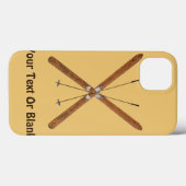 Langlaufskier und Polen Case-Mate iPhone Hülle (Rückseite (Horizontal))