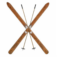 Langlaufskier und Polen