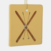 Langlaufskier und Polen Keramikornament (Rechts)