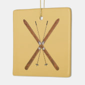 Langlaufskier und Polen Keramikornament (Links)