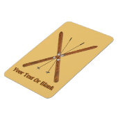 Langlaufskier und Polen Magnet (Linke Seite)