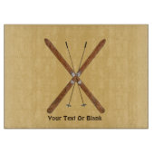 Langlaufskier und Polen Schneidebrett (Vorderseite)