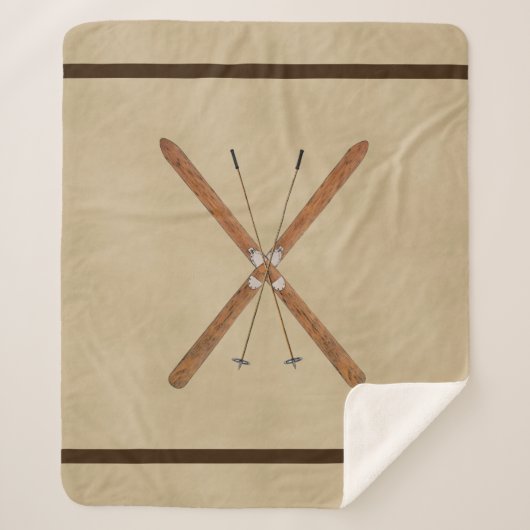 Langlaufskier und Polen Sherpadecke (Vorderseite)