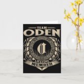 Langlebensmitglied von Team Oden Lustiger Familien Karte (Gelbe Blume)