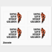 Langlebige, steile Abstufungen Rechteckiger Aufkleber (Blatt)