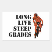 Langlebige, steile Abstufungen Rechteckiger Aufkleber (Vorderseite)