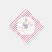 Langlebiger Fang Sardinen Junggesellinnenabschied Serviette (Ecke)