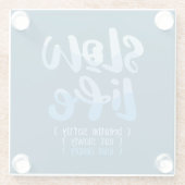 Langlebigkeit 2 glasuntersetzer (Rückseite)