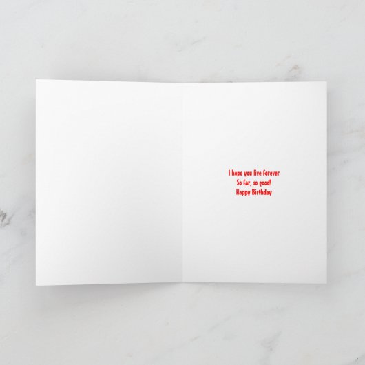 Langlebigkeit Karte (Innenseite)