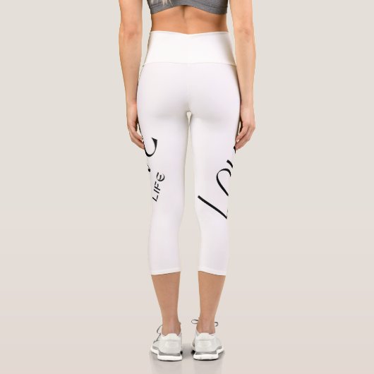 Langlebigkeit - Liebe Capri Leggings (Rückseite)