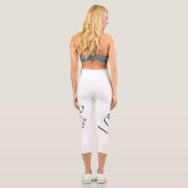 Langlebigkeit - Liebe Capri Leggings (Rückseite)