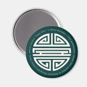 Langlebigkeit | Phantastisches chinesisches Zeiche Magnet (Vorderseite/Rückseite)