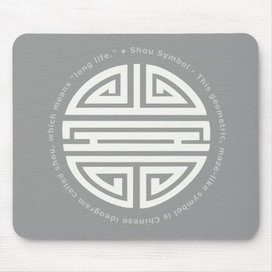 Langlebigkeit | Phantastisches chinesisches Zeiche Mousepad (Vorne)