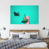 Langley Crow auf der Light Post Series #11 Leinwanddruck (Insitu (Schlafzimmer))