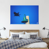 Langley Crow auf der Light Post Series #3 Leinwanddruck (Insitu (Schlafzimmer))