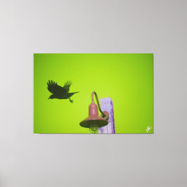 Langley Crow auf der Light Post Series #5 Leinwanddruck