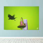 Langley Crow auf der Light Post Series #5 Leinwanddruck (Insitu (Holzboden))