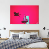 Langley Crow auf der Light Post Series #6 Leinwanddruck (Insitu (Schlafzimmer))