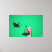 Langley Crow auf der Light Post Series #7 Leinwanddruck (Vorderseite)