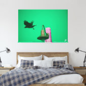 Langley Crow auf der Light Post Series #7 Leinwanddruck (Insitu (Schlafzimmer))