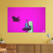 Langley Crow auf der Light Post Series #8 Leinwanddruck (Insitu (Wohnzimmer))
