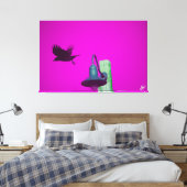 Langley Crow auf der Light Post Series #8 Leinwanddruck (Insitu (Schlafzimmer))