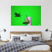 Langley Crow auf der Light Post Series #9 Leinwanddruck (Insitu (Schlafzimmer))