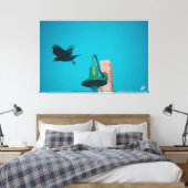 Langley Crow auf Light Post Series #10 Leinwanddruck (Insitu (Schlafzimmer))