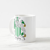 Langley Familienwappen Kaffeetasse (Vorderseite Links)