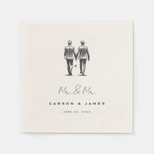 Langley Mr. & Mr. Wedding Serviette