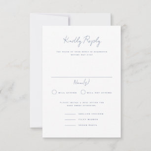 Langley Portrait Wedding RSVP Card Einladung