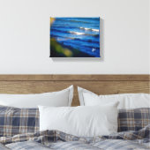 Langley Waterfront Blaue Wasserreflexionen Leinwanddruck (Insitu (Schlafzimmer))