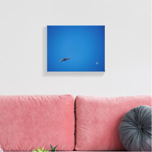 Langley Waterfront Fliegender Vogel Blauer Himmel Leinwanddruck