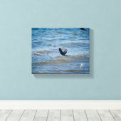 Langley Waterfront Two Birds Ripple Fotografie Leinwanddruck (Insitu (Holzboden))