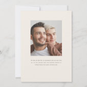 Langley Wedding Einladung zwei Grooms (Rückseite)