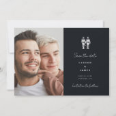 Langley Wedding Two Grooms Save The Date (Vorderseite)