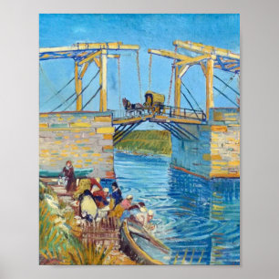 Langlois Bridge at Arles (1888) Van Gogh Fine Art Poster