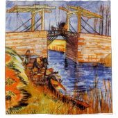 Langlois Bridge at Arles by van Gogh Duschvorhang (Vorderseite)