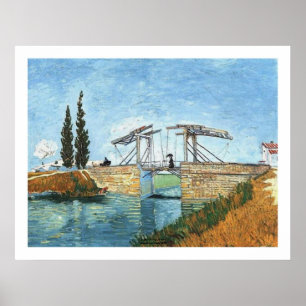 Langlois Bridge at Arles by Vincent van Gogh Poster