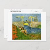 Langlois Bridge at Arles Van Gogh Fine Art Postkarte (Vorne/Hinten)