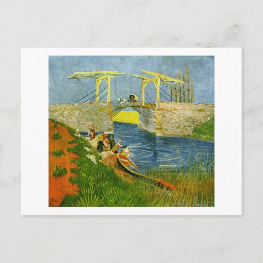 Langlois Bridge at Arles Van Gogh Fine Art Postkarte (Vorderseite)