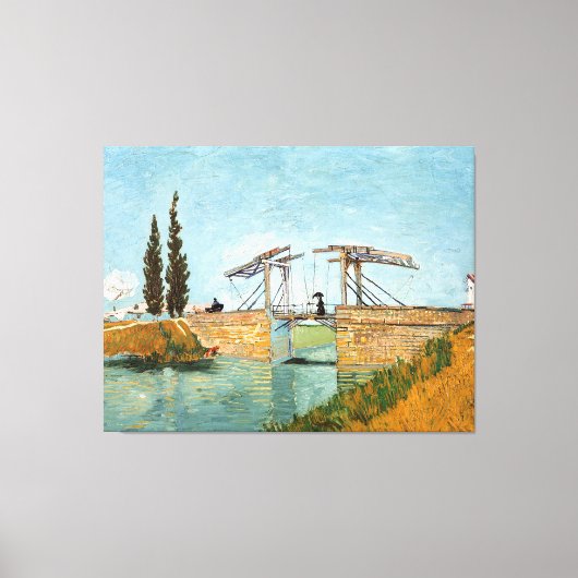 Langlois Bridge bei Arles Vincent Gogh Leinwanddruck (Vorderseite)
